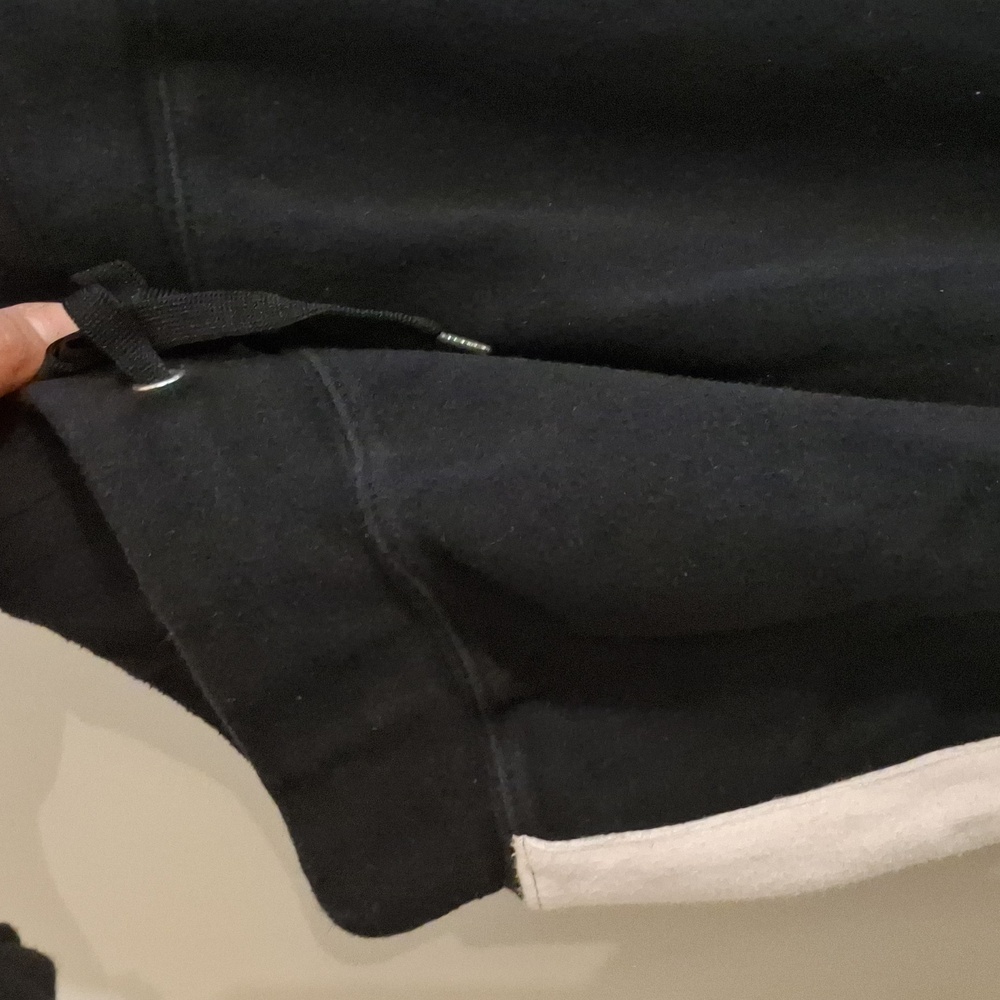 Black and white sweat pants